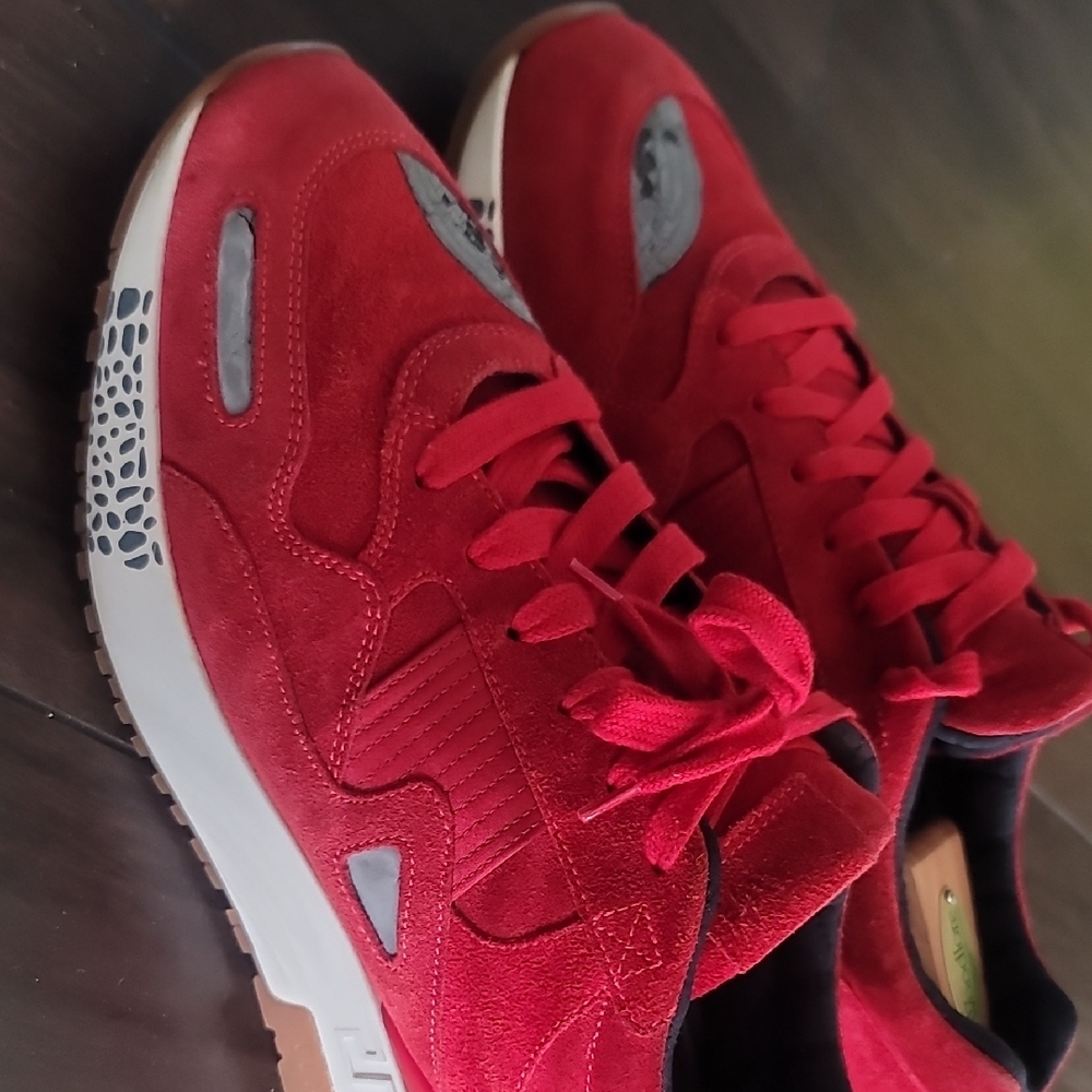 Red Suede Sneakers